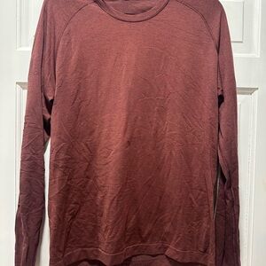 lululemon athletica Burgundy Long Sleeve Tee